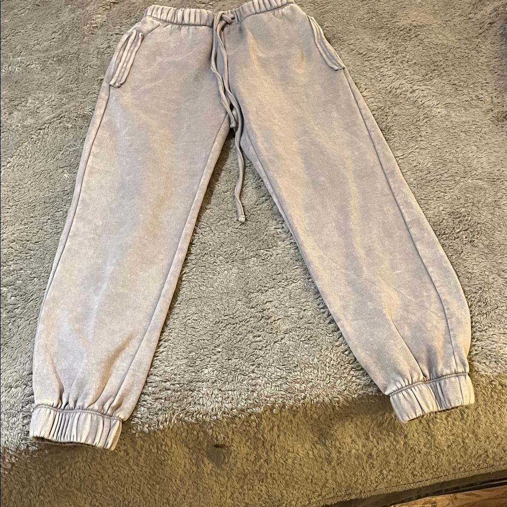 Zenana Outfitters Kids Light Gray Joggers